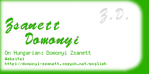 zsanett domonyi business card